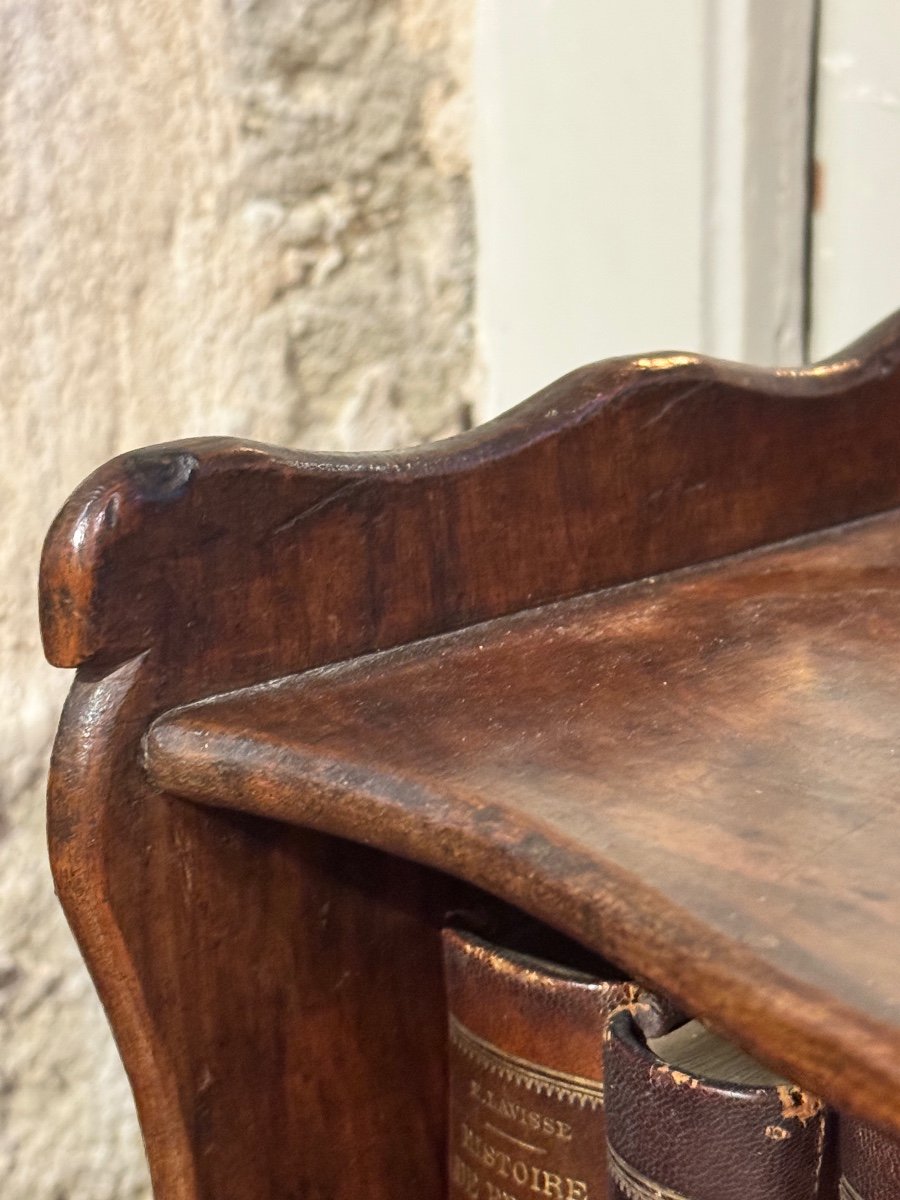 Antique Walnut Bedside Table – 18th Century-photo-5