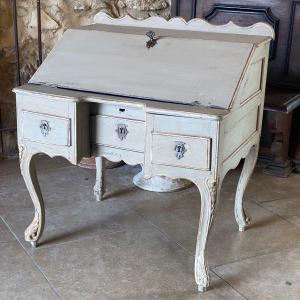 Small Slope Desk. 18th Century In Painted Wood. 