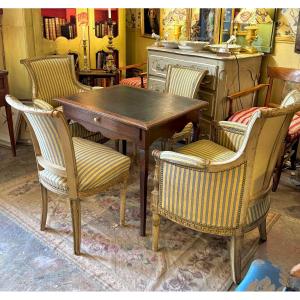 Pair Of Bergères And Pair Of Directoire Chairs 19th