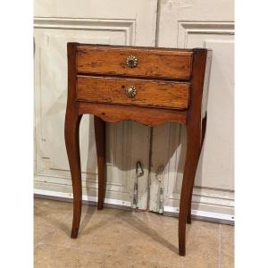 Louis XV Walnut Bedside Table, 18th Century