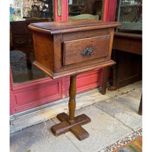 Walnut Church Trunk, Cross Base, 17th Century