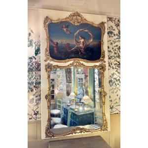 Louis XV Trumeau In Gilded Wood – 18th Century