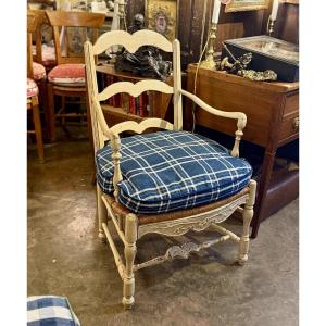 Fauteuil Provençal Du XVIIIe Siècle, Modèle Arlésien