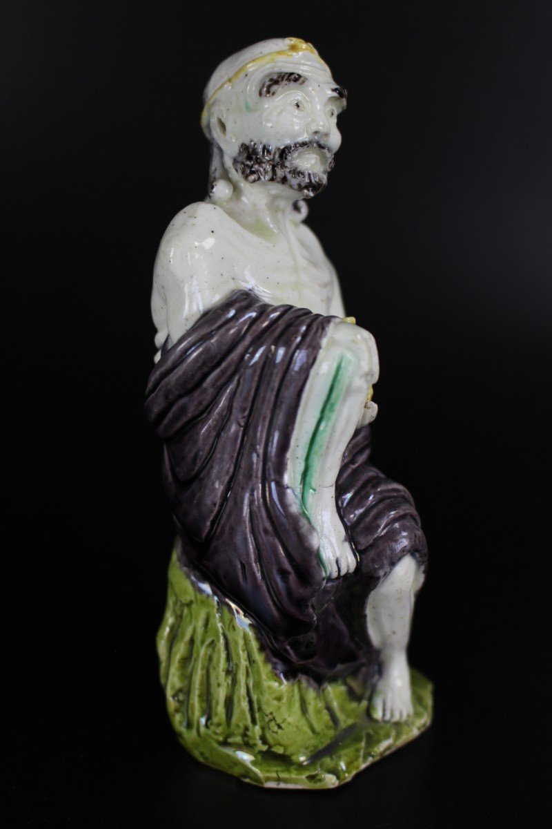 Kangxi Chinese Porcelain Figure Sancai Li Tieguai 17th Century Daoist Immortal Qing Dynasty-photo-2