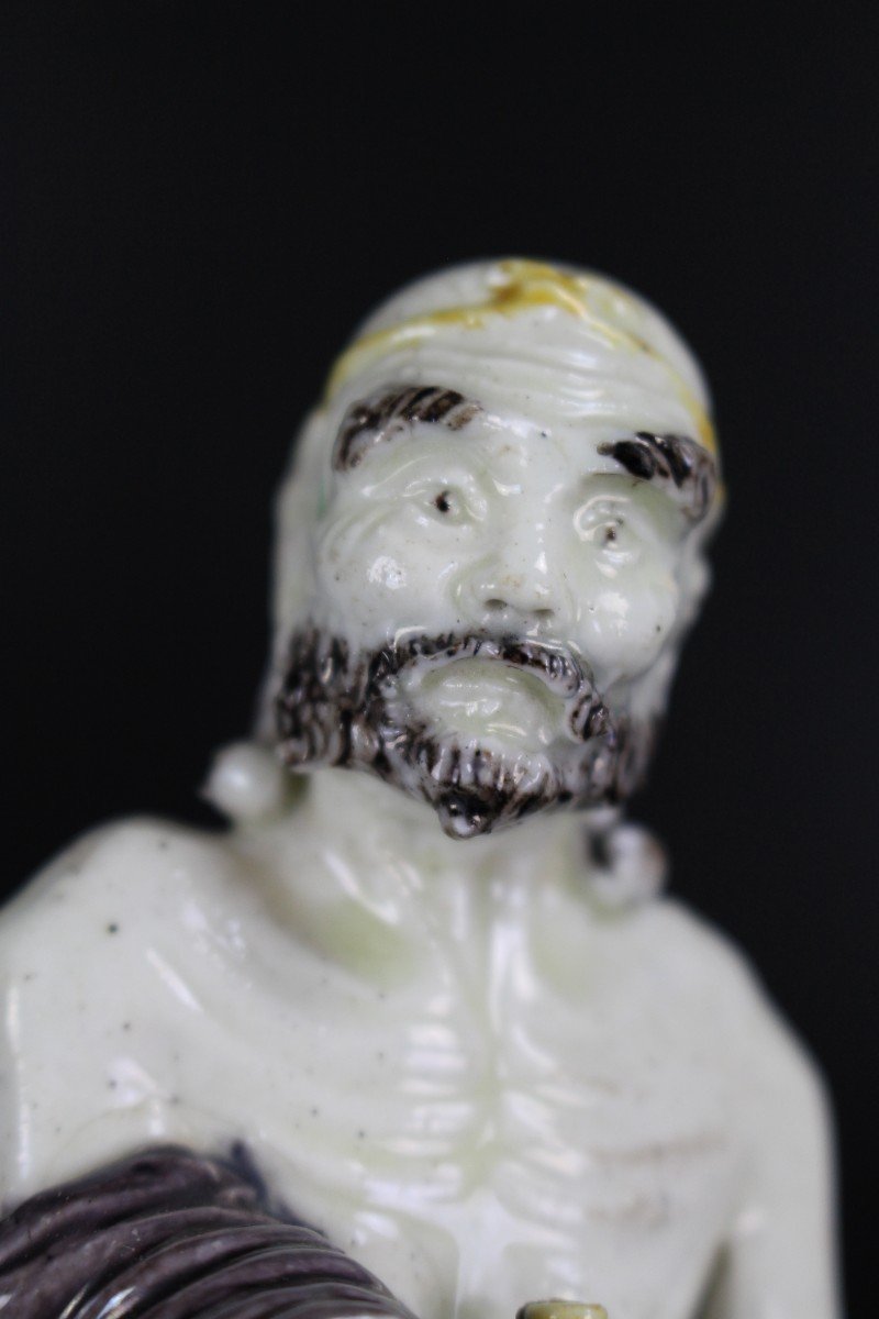 Kangxi Chinese Porcelain Figure Sancai Li Tieguai 17th Century Daoist Immortal Qing Dynasty-photo-3