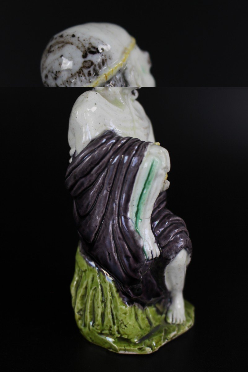 Kangxi Chinese Porcelain Figure Sancai Li Tieguai 17th Century Daoist Immortal Qing Dynasty-photo-5