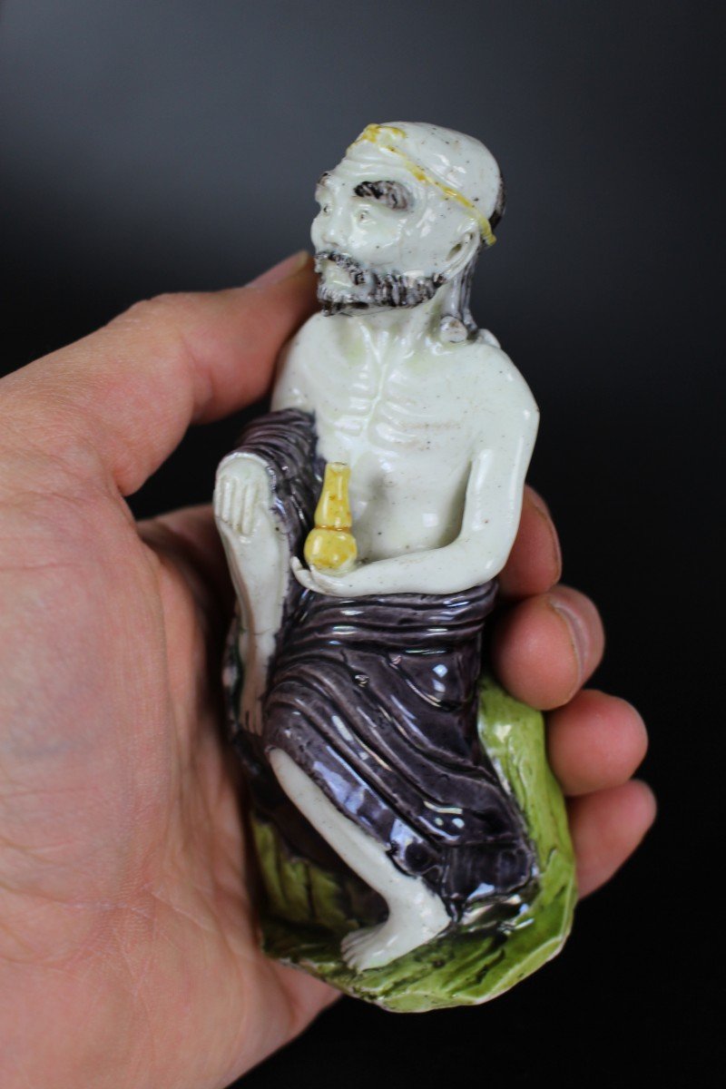 Kangxi Chinese Porcelain Figure Sancai Li Tieguai 17th Century Daoist Immortal Qing Dynasty-photo-6