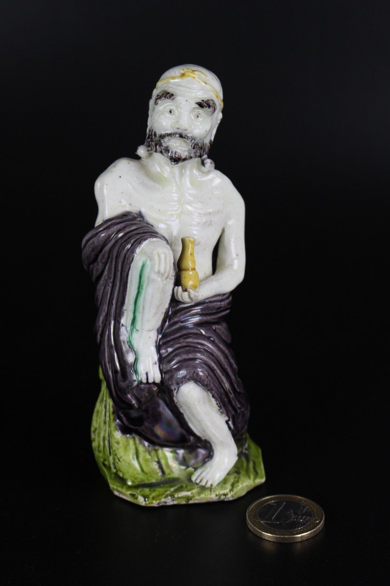 Kangxi Chinese Porcelain Figure Sancai Li Tieguai 17th Century Daoist Immortal Qing Dynasty