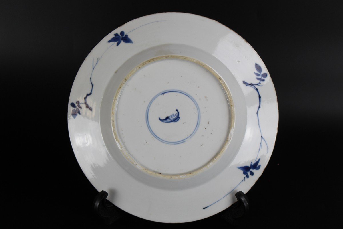 Chinese Porcelain Sish Kangxi / Yongzheng 18th Century Blue And White Plate-photo-3