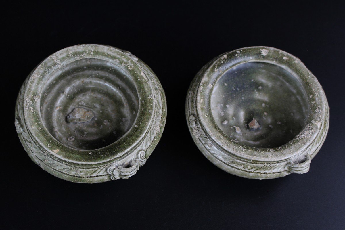 Bols Chinois Proto Porcelaine Dynastie Occidentale Zhou 1050-771 Bce Proto Céladon Céramique-photo-2