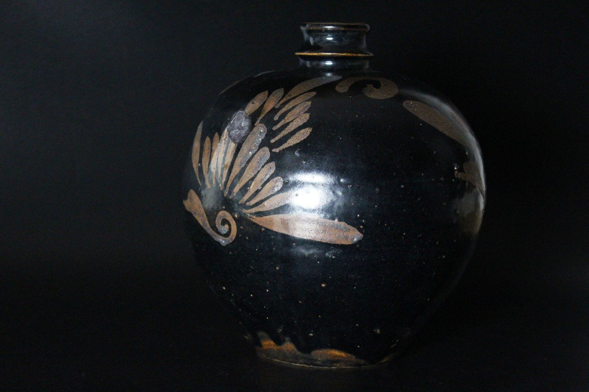 Northern Song Dynasty To Jin Dynasty Wine Jar Chinese Ceramics Henan Russet Painted Antique Pot-photo-3