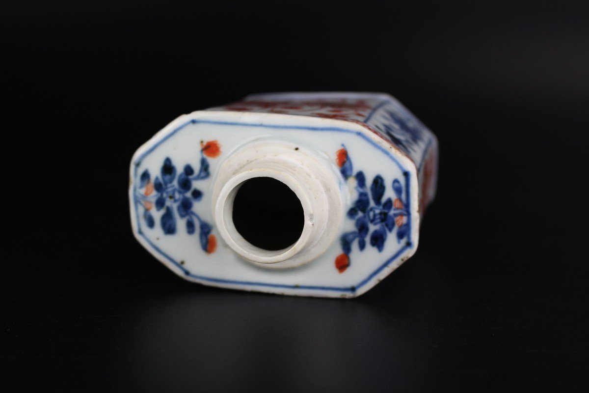 Chinese Porcelain Kangxi Imari Tea Caddy Qing Dynasty Antique 18th Century Export Ceramics-photo-1