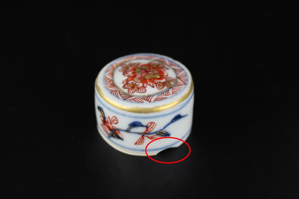 Chinese Porcelain Kangxi Imari Tea Caddy Qing Dynasty Antique 18th Century Export Ceramics-photo-7