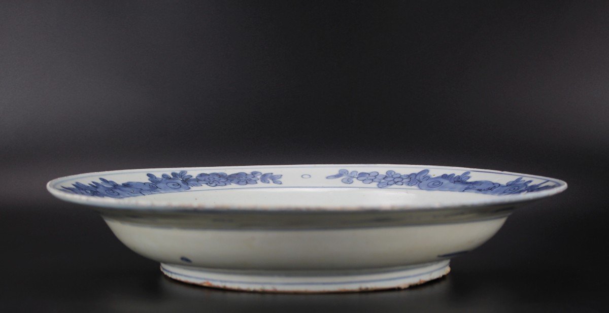 Chinese Porcelain Jiajing Large Plate 35 Cm Blue & White Ming Dynasty Antique 16th Century Dish-photo-2