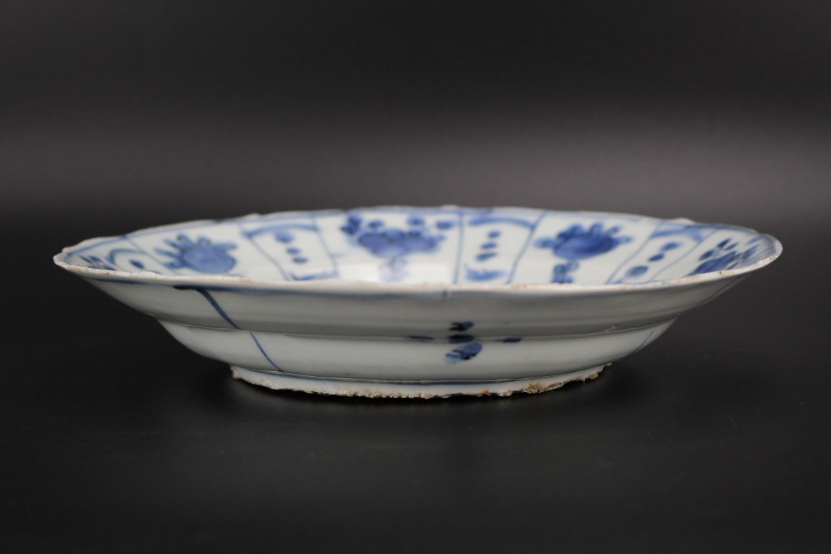 Assiettes En Porcelaine Chinoise Wanli Kraak Bleu Et Blanc Dynastie Ming Antique 17ème Siècle-photo-4