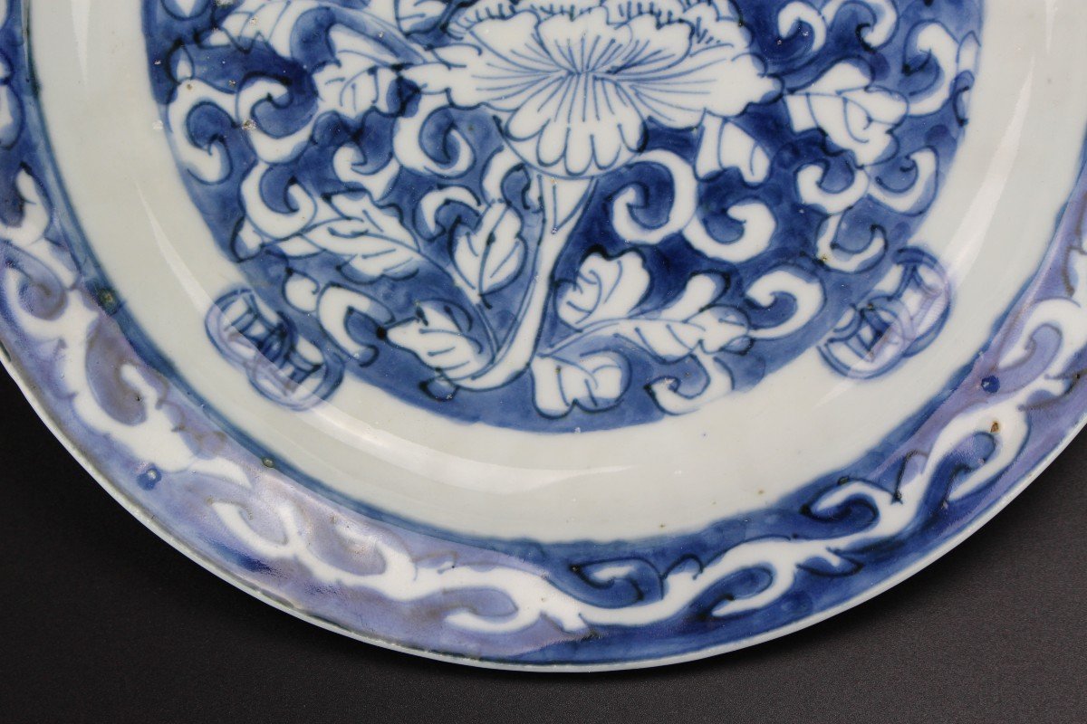 Chinese Porcelain Tianqi / Chongzheng Dish Blue And White Ming Dynasty Antique 17th Century Pla-photo-4