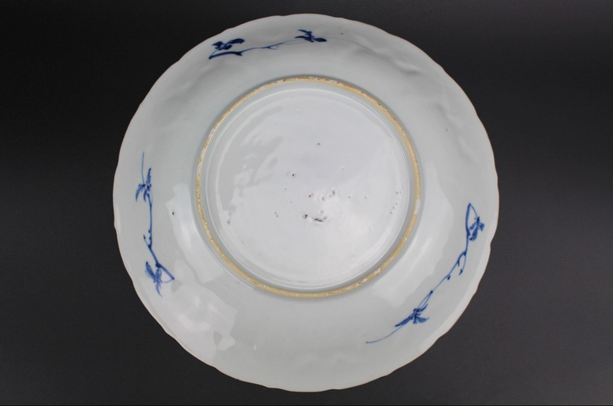 Five Chinese Porcelain Kangxi Plates Blue And White Qing Dynasty Antique 18th Century Dishes-photo-4