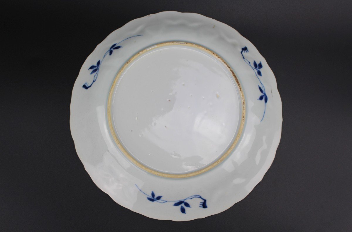 Five Chinese Porcelain Kangxi Plates Blue And White Qing Dynasty Antique 18th Century Dishes-photo-6