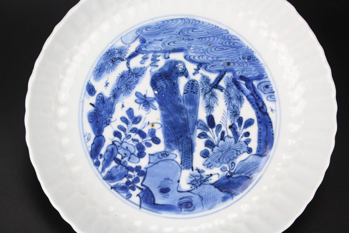 Chinese Porcelain Wanli Kraak Plate Blue And White Ming Dynasty Export Dish 16th / 17th Century-photo-3