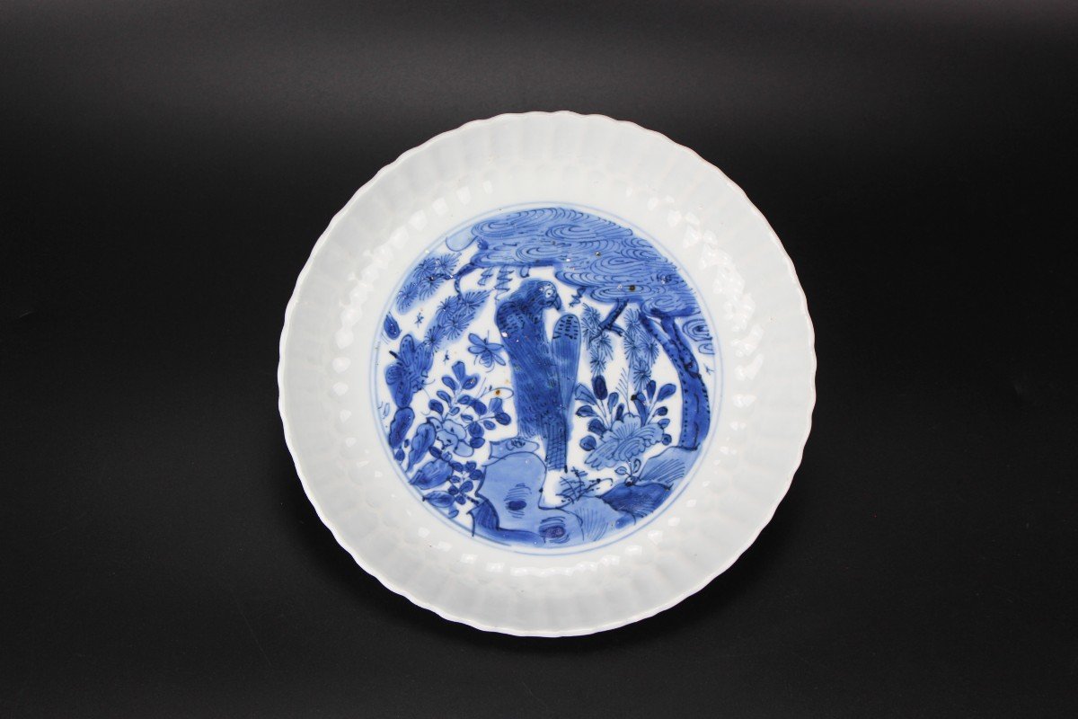 Chinese Porcelain Wanli Kraak Plate Blue And White Ming Dynasty Export Dish 16th / 17th Century