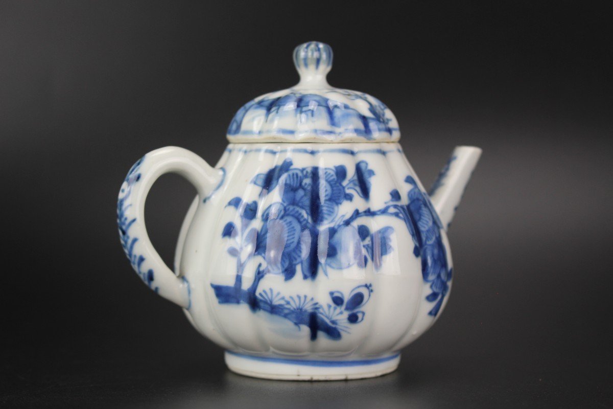 Kangxi Chinese Export Porcelain Blue And White 18th Century Qing Dynasty Teapot Asian Ceramics-photo-3