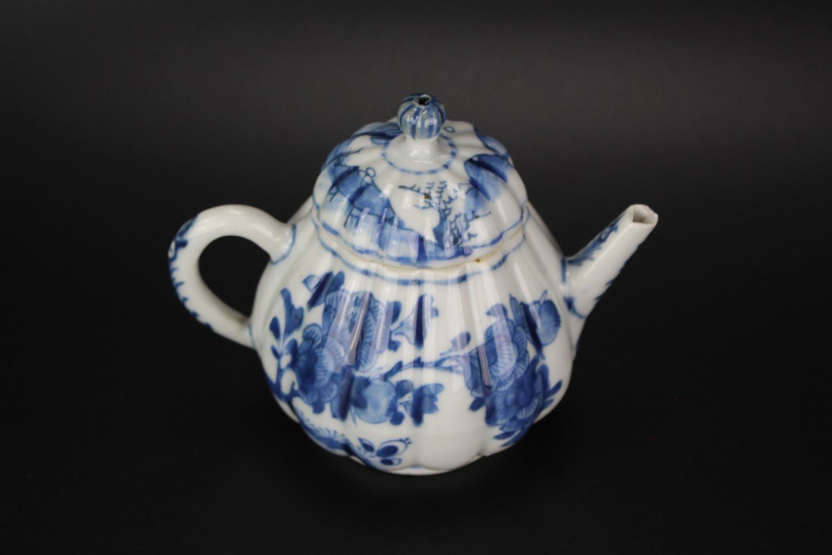 Kangxi Chinese Export Porcelain Blue And White 18th Century Qing Dynasty Teapot Asian Ceramics-photo-4