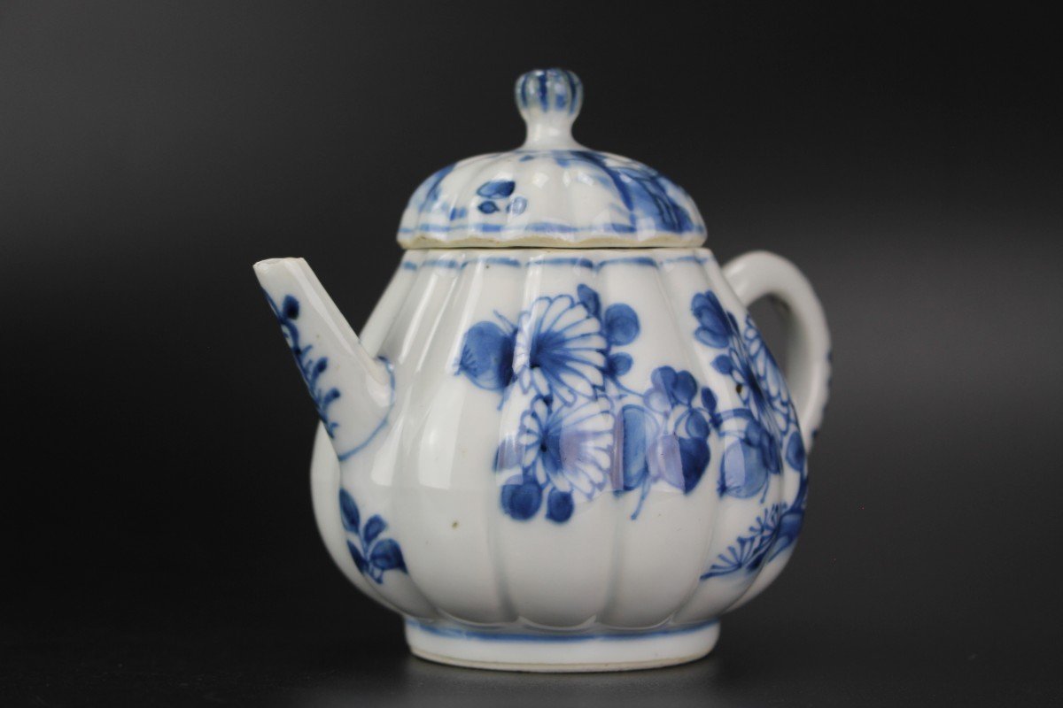 Kangxi Chinese Export Porcelain Blue And White 18th Century Qing Dynasty Teapot Asian Ceramics-photo-4