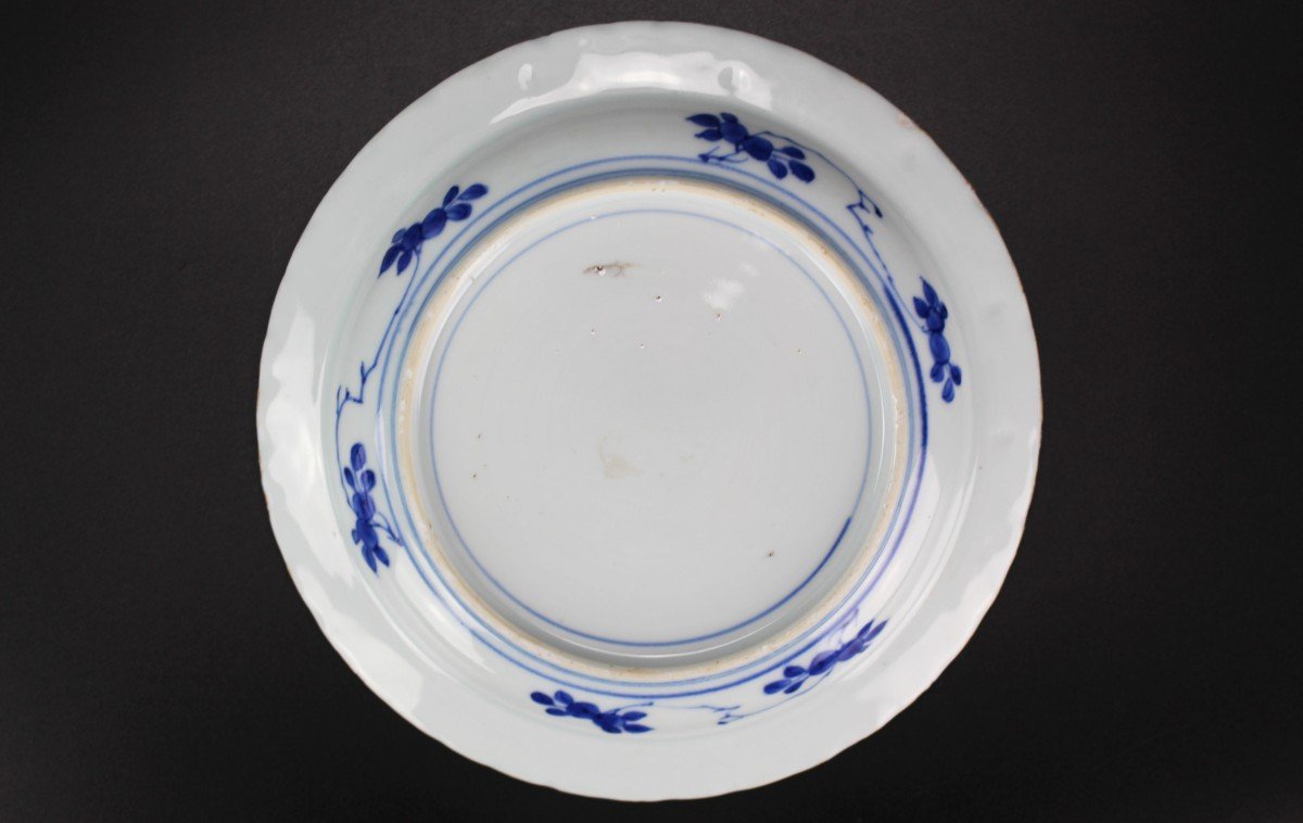 Assiettes En Porcelaine Chinoise Yongzheng XVIIIe Siècle Dynastie Qing Plats Van Frytom Deshima-photo-2