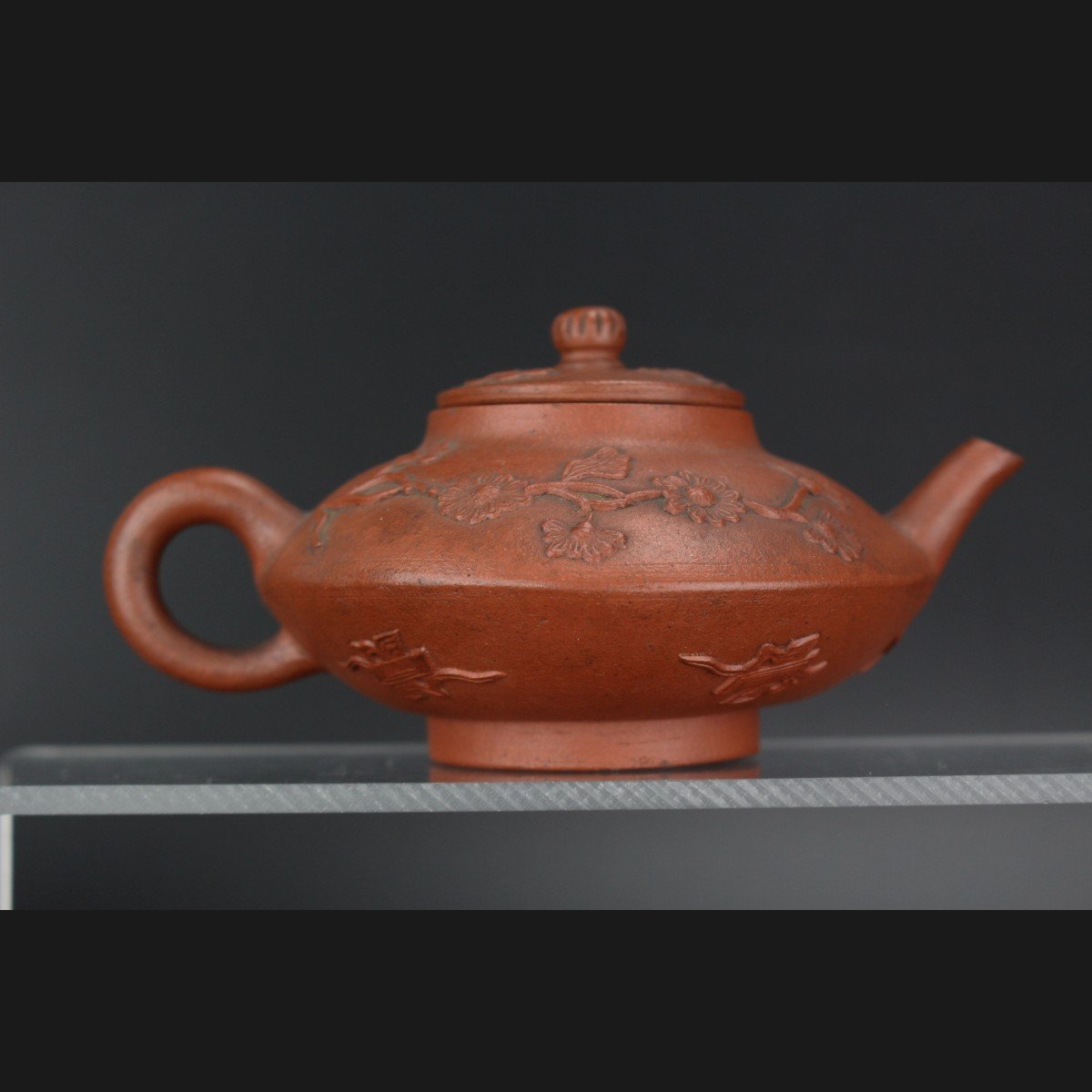 Kangxi Chinese Yixing Teapot Kangxi C. 1675-1725 Qing Dynasty Stoneware 17th / 18 Century-photo-3