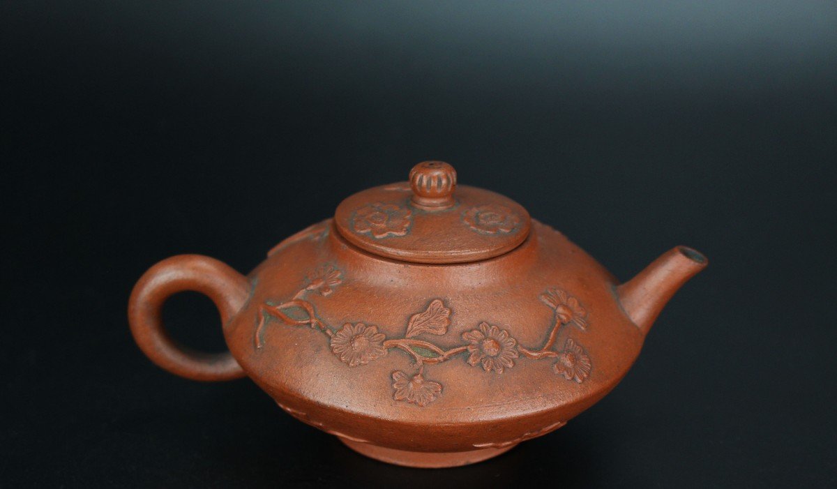 Kangxi Chinese Yixing Teapot Kangxi C. 1675-1725 Qing Dynasty Stoneware 17th / 18 Century-photo-4