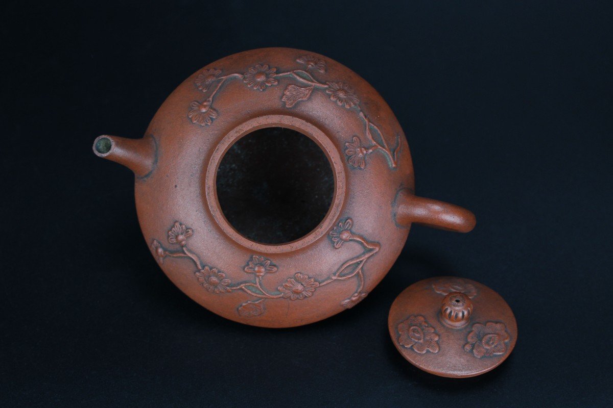 Kangxi Chinese Yixing Teapot Kangxi C. 1675-1725 Qing Dynasty Stoneware 17th / 18 Century-photo-4