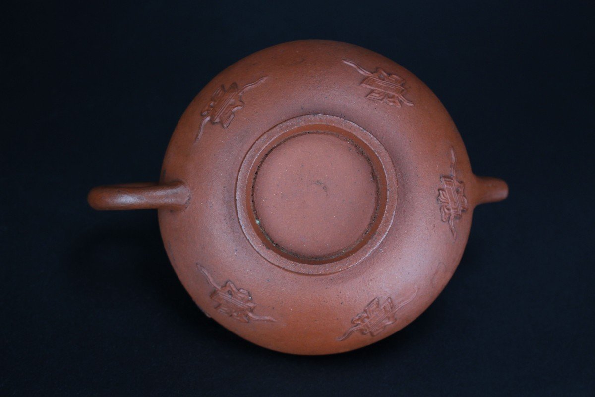 Kangxi Chinese Yixing Teapot Kangxi C. 1675-1725 Qing Dynasty Stoneware 17th / 18 Century-photo-7