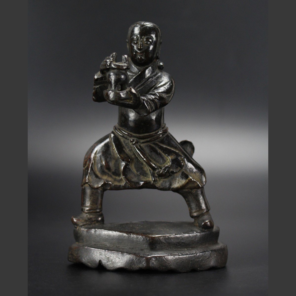 Encensoir En Bronze Chinois Dynastie Ming Porte-encens 17e Siècle Figurine Antique Brûleur