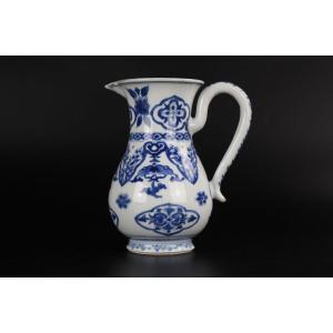 Chinese Porcelain Kangxi Jug Blue And White Qing Dynasty Antique 17th / 18th Century Pitcher