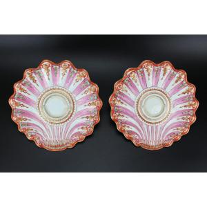 Assiettes Qianlong En Porcelaine Chinoise Famille Rose Mancerina Dynastie Qing Plat Export