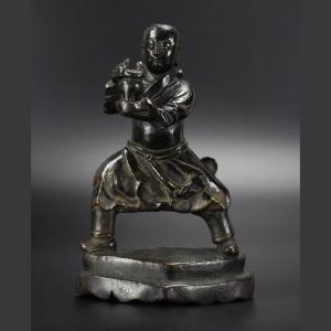 Chinese Bronze Censer Ming Dynasty Incense Stick Holder 17th Century Antique Figure Sculpture