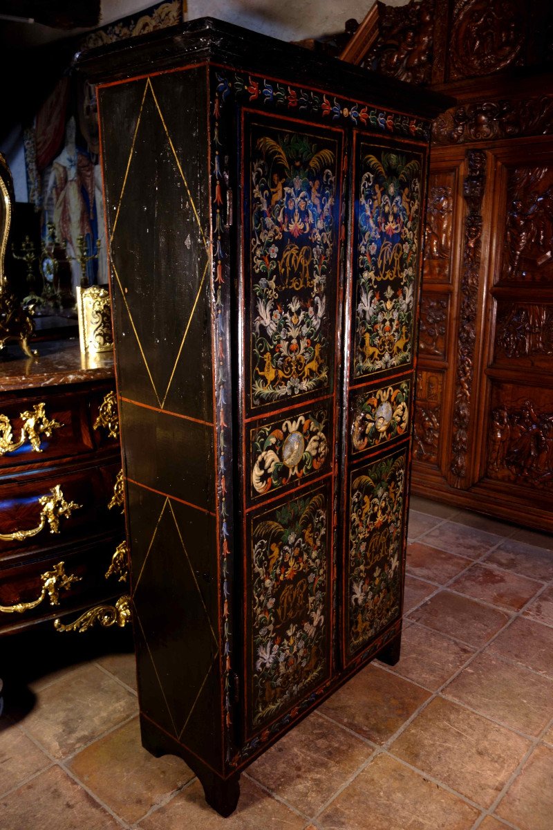 Uzès Wardrobe With Wedding Attributes, First Half Of The Eighteenth Century-photo-2