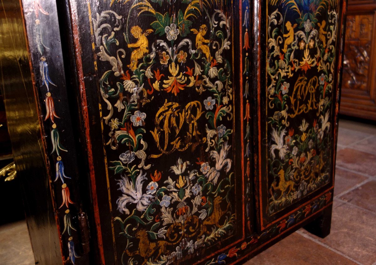 Uzès Wardrobe With Wedding Attributes, First Half Of The Eighteenth Century-photo-4