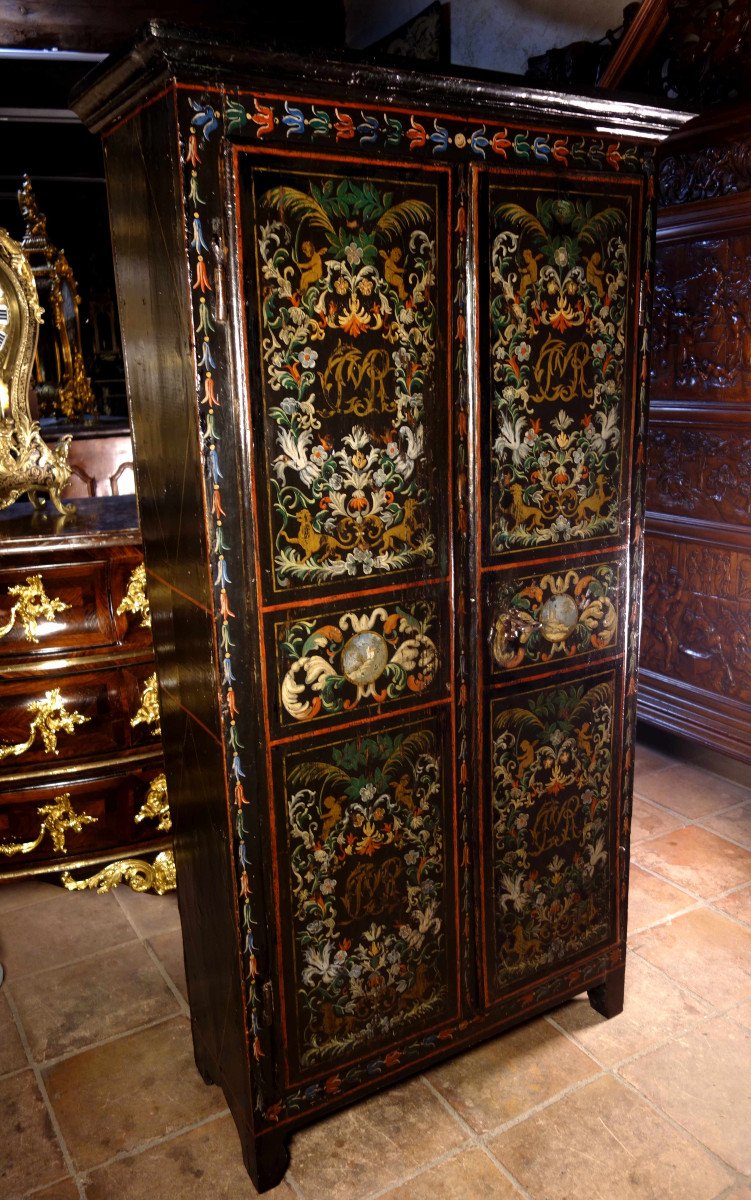 Uzès Wardrobe With Wedding Attributes, First Half Of The Eighteenth Century-photo-3