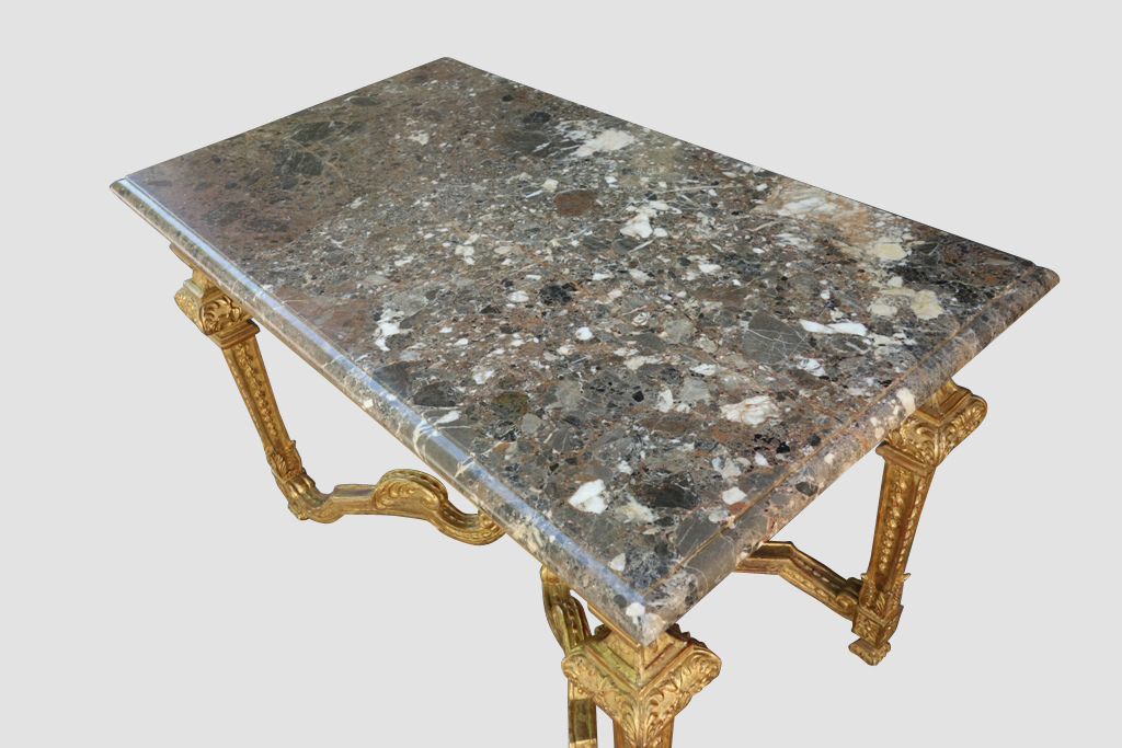 Table Hunting In Golden Wood Style Louis XIV, XIX-photo-6