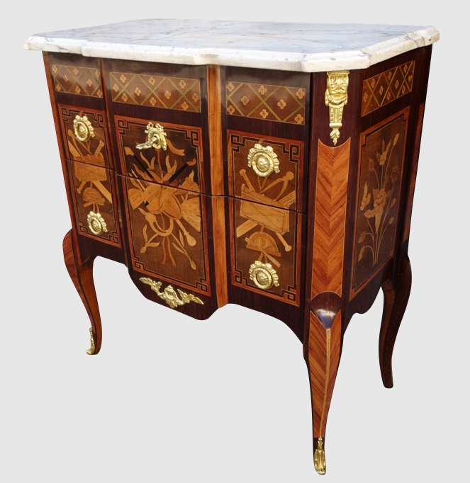 Commode Transition Stamped Louis-noel Malle, Eighteenth Century