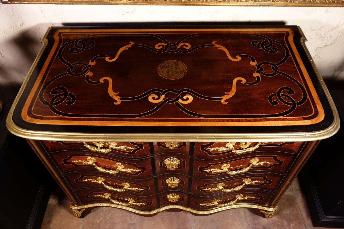 Louis XIV Commode In Marquetry-photo-3