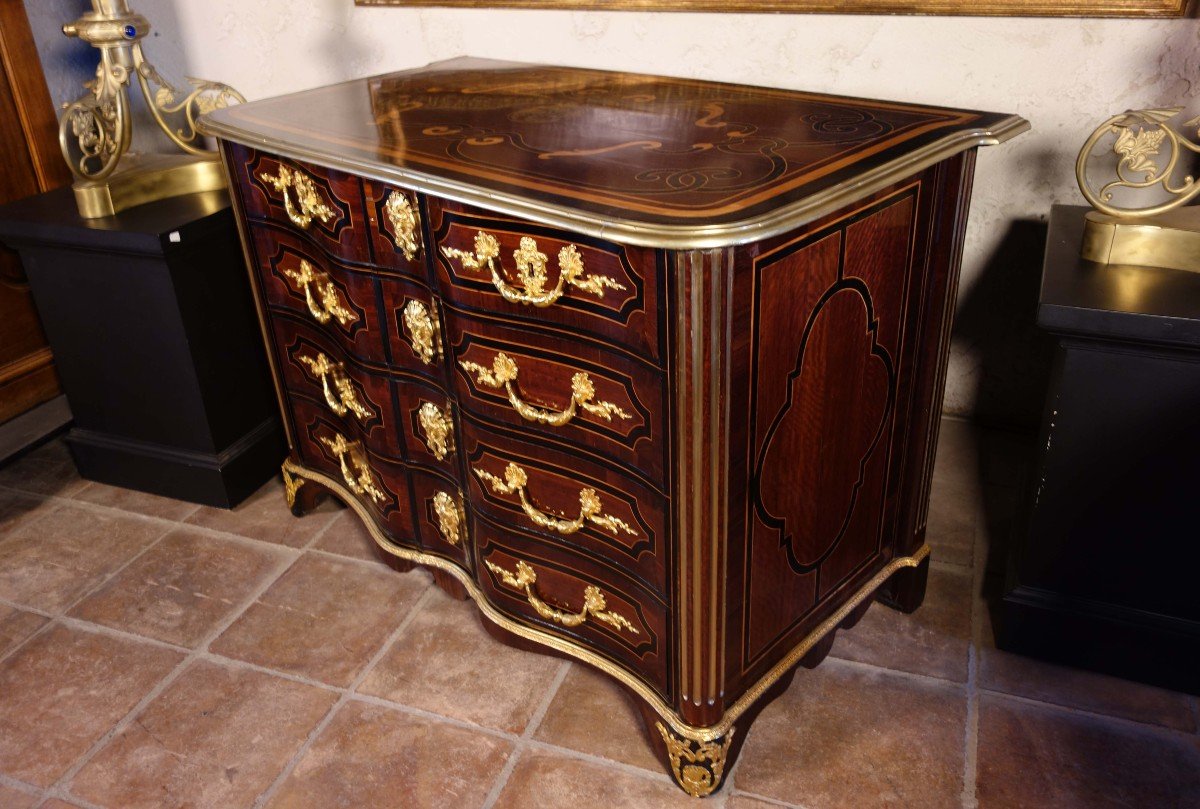 Louis XIV Commode In Marquetry-photo-4