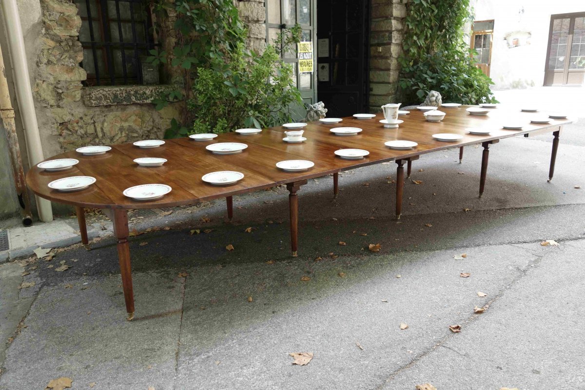 10 Feet Walnut Tree Banquet Table, 535 Cm-photo-5