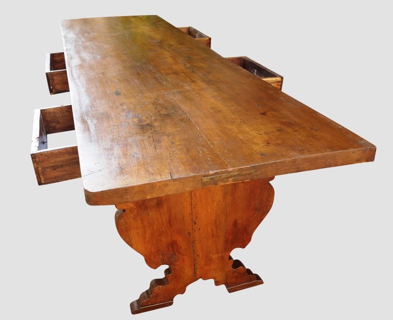 Italian Table Of Religious Community, 260 Cm, XVII-photo-5