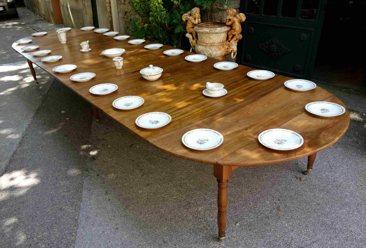 Louis Philippe Conference Table In Walnut, 515 Cm-photo-7