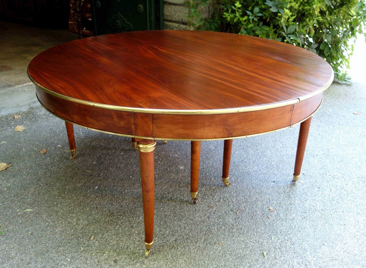 Large Mahogany Banquet Table With Jurande Hallmark, Eighteenth, 4 Meters-photo-3