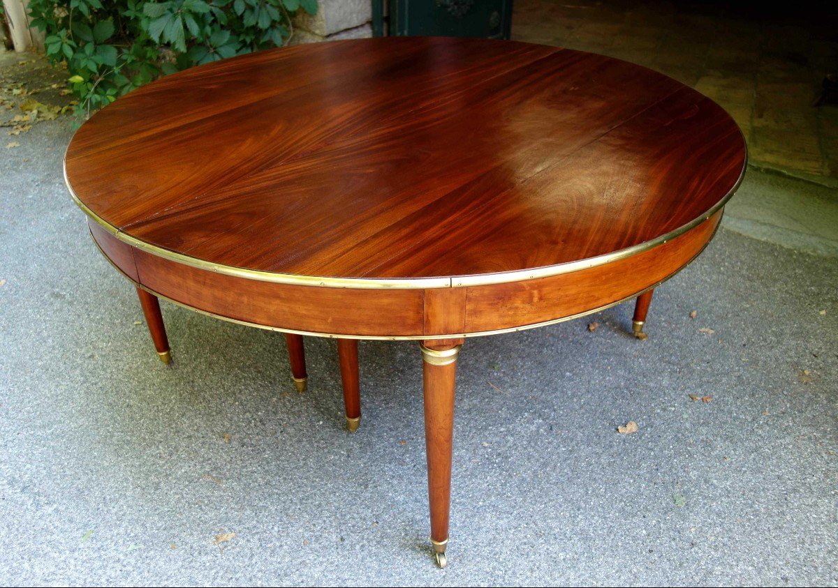 Large Mahogany Banquet Table With Jurande Hallmark, Eighteenth, 4 Meters-photo-4