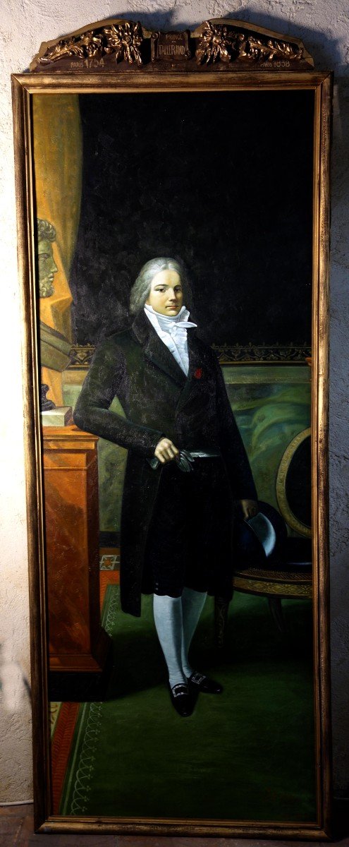 Very Large Full-length Portrait Of Talleyrand, 235 Cm-photo-1