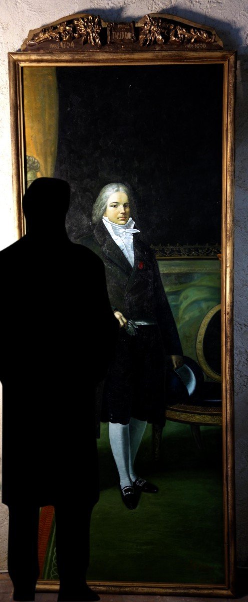 Very Large Full-length Portrait Of Talleyrand, 235 Cm-photo-2